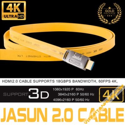 Cáp HDMI 2.0a 20M Jasun Hỗ Trợ 4K60Hz 3D cao cấp