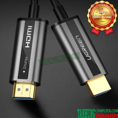 Cáp HDMI 2.0 Sợi Quang Dài 80M Hỗ Trợ 4K@60Hz HDR Cao Cấp Ugreen 50221