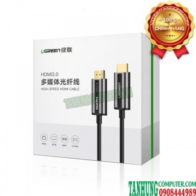 Cáp HDMI 2.0 Sợi Quang Dài 2M Hỗ Trợ 4K@60Hz HDR Cao Cấp Ugreen 50715