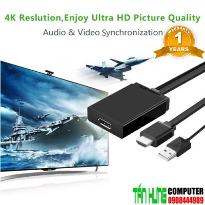 Cáp chuyển đổi HDMI to Displayport Ugreen hỗ trợ 4K cao cấp UG 40238