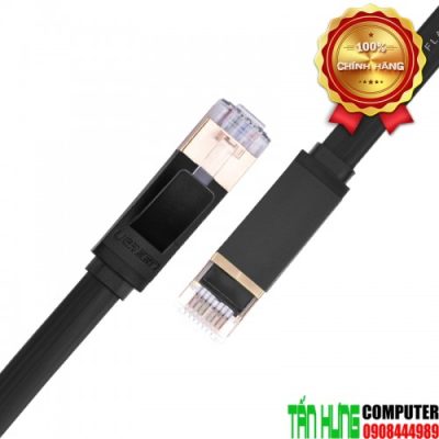 Cáp Mạng Cat 7 STP Dài 20M cao cấp Ugreen 11267 Dạng Dẹt Màu Đen