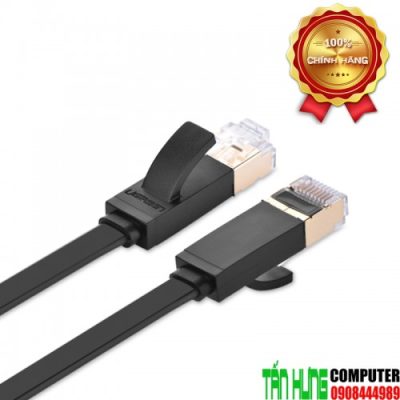 Cáp Mạng Cat 7 STP Dài 20M cao cấp Ugreen 11267 Dạng Dẹt Màu Đen