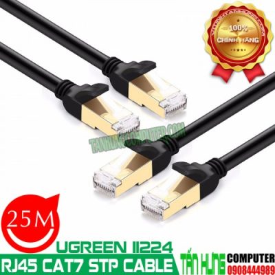 Cáp Mạng Cat 7 STP Dài 25M cao cấp Ugreen 11224 Dây Tròn