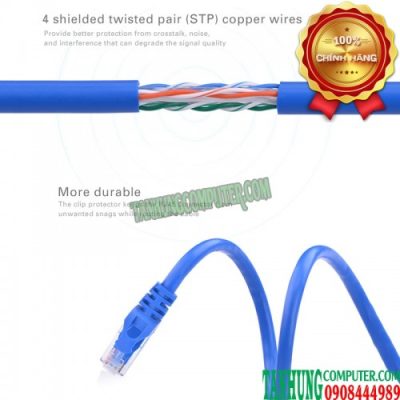 Cáp Mạng Ugreen 11202 Cat6 UTP Đúc Sẵn Dài 2M