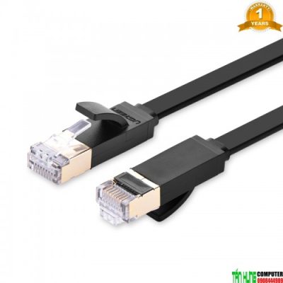 Cáp Mạng Cat 7 STP cao cấp Ugreen 11263 Dạng Dẹt Màu Đen Dài 5M