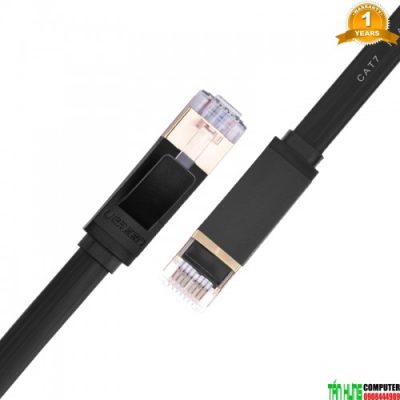 Cáp Mạng Cat 7 STP cao cấp Ugreen 11263 Dạng Dẹt Màu Đen Dài 5M