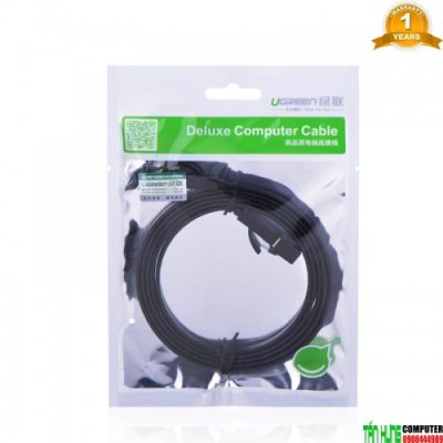 Cáp Mạng Cat 7 STP cao cấp Ugreen 11263 Dạng Dẹt Màu Đen Dài 5M