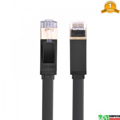 Cáp Mạng Cat 7 STP Dài 10M cao cấp Ugreen 11265 Dạng Dẹt Màu Đen