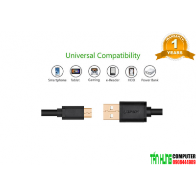 Cáp sạc micro USB mạ vàng dài 3m Ugreen 10839 / 60827