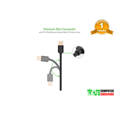 Cáp sạc micro USB mạ vàng dài 3m Ugreen 10839 / 60827