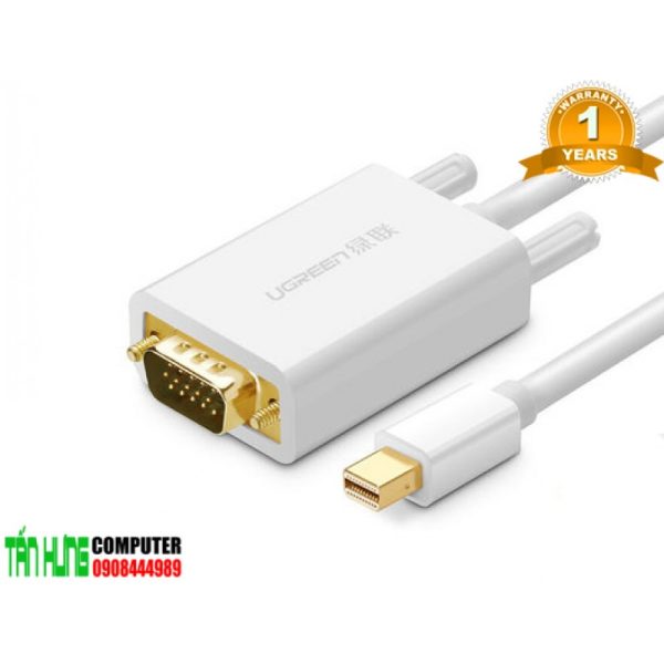 Cáp Mini Displayport sang VGA 1,5M Ugreen 10410 Cao Cấp