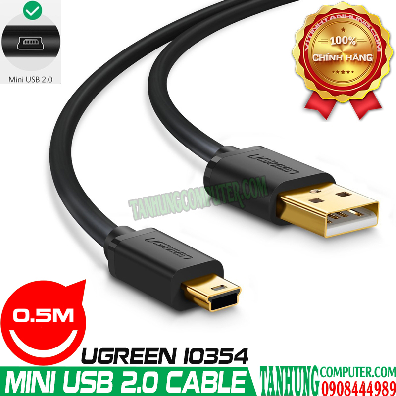 cap-mini-usb-2-0-dai-0.5m-cao-cap-ugreen-10354