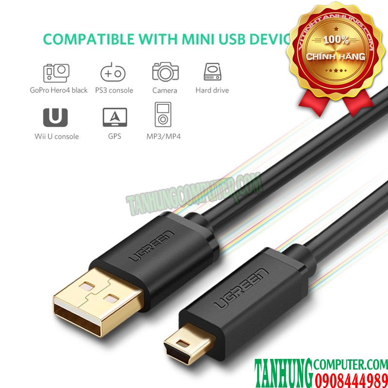 cap-mini-usb-2-0-dai-1m-cao-cap-ugreen-10355