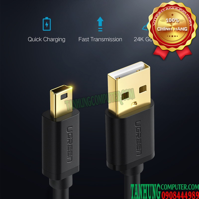 cap-mini-usb-2-0-dai-1m-cao-cap-ugreen-10355