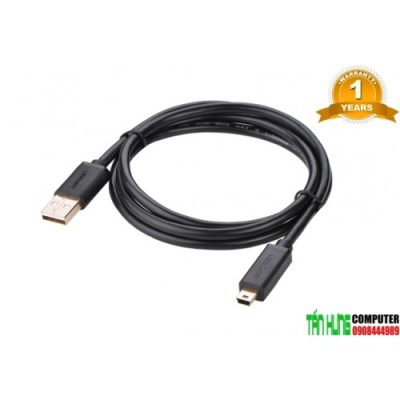 Cáp Mini USB to USB 2.0 Ugreen 10386 mạ vàng dài 3M