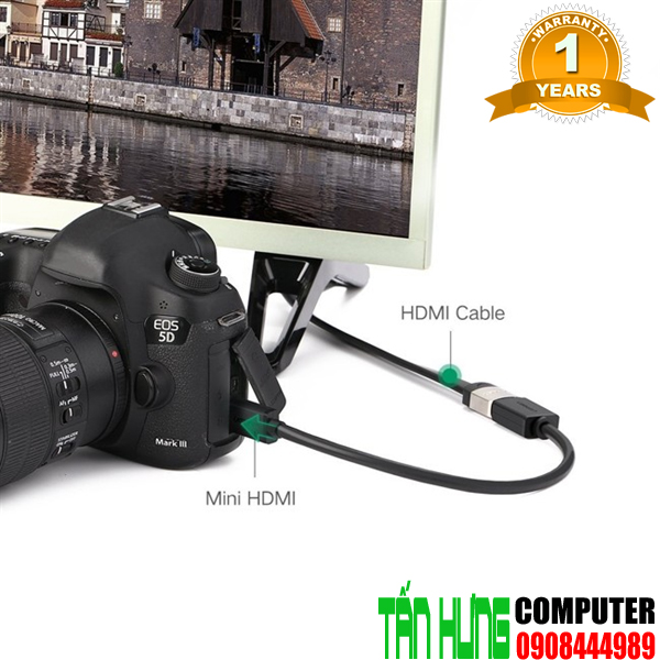 Mini HDMI to HDMI chính hãng Ugreen 20137