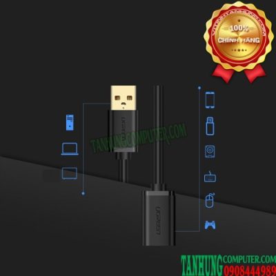 Cáp USB 2.0 nối dài 5M Ugreen 10318 cấp chính hãng