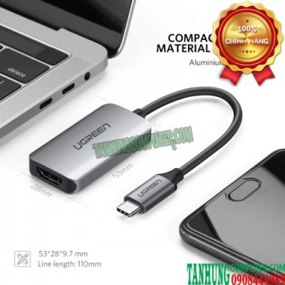 Cáp USB-C to HDMI 2.0 4K@60Hz Cao Cấp Ugreen 50314