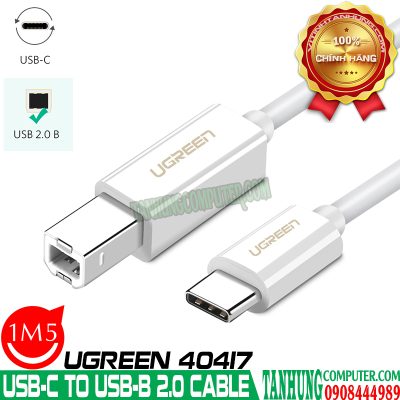 Cáp USB-C to USB-B 1.5M Ugreen 40417