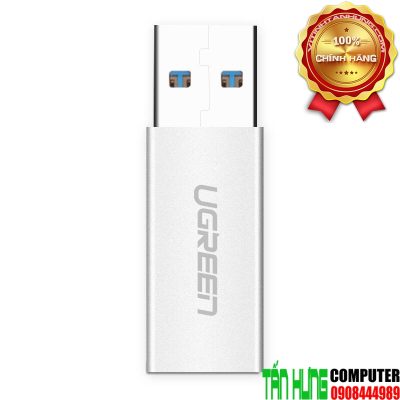 Đầu chuyển USB 3.0 to USB-C 3.1 Cao Cấp Ugreen 30706 - Màu Bạc