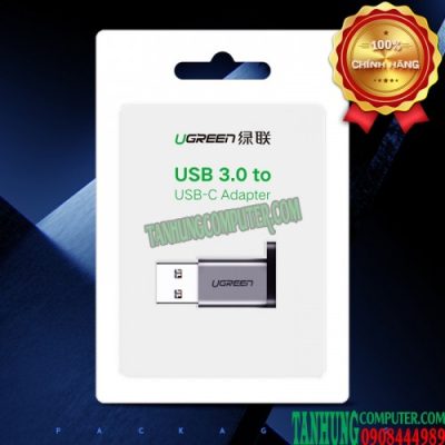 Đầu chuyển USB 3.0 to USB-C 3.1 (female) Cao Cấp Ugreen 50533