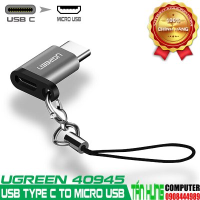 Đầu chuyển USB-C to Micro USB cao cấp Ugreen 40945