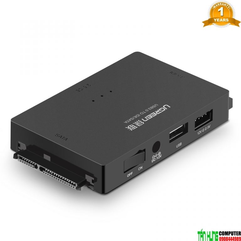 Ugreen 30353 – Bộ chuyển đổi USB 3.0 to SATA/IDE, Đầu đọc ổ cứng cao ...