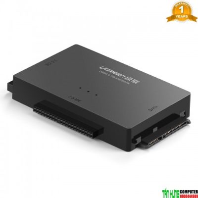 Ugreen 30353 - Bộ chuyển đổi USB 3.0 to SATA/IDE, Đầu đọc ổ cứng cao cấp chính hãng