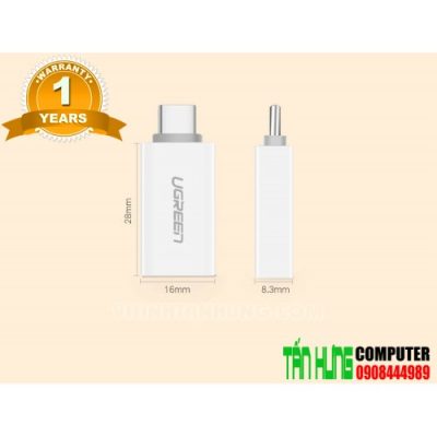 Đầu chuyển Type-C to USB 3.0 Ugreen chính hãng UG30155