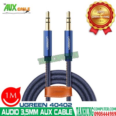 Dây Audio 3.5mm (M/M) Dài 1M Cao Cấp Ugreen 40402