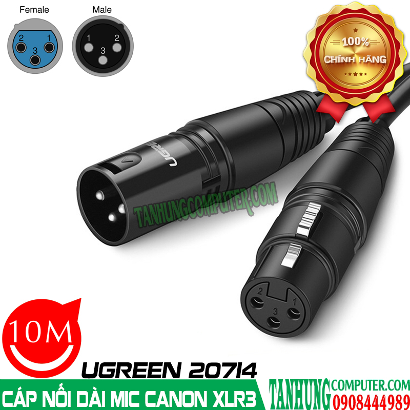 day-noi-dai-mic-xlr-6mm-10m-ugreen-20714