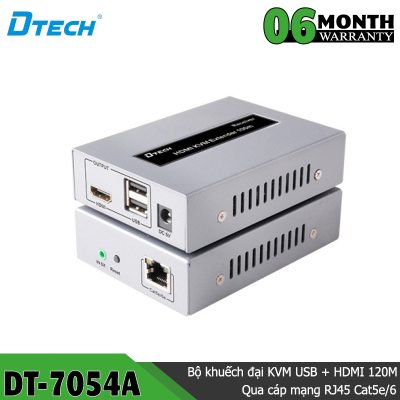 Bộ Khuếch Đại HDMI KVM + USB 100M Hỗ trợ IR DTECH DT-7054A