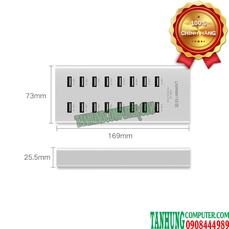 hub-usb-2-0-16-cong-ho-tro-nguon-12v-4a-cao-cap-ugreen-20298