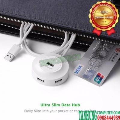 Hub USB 2.0 - Bộ Chia USB 2.0 4 Cổng Ugreen 20270 Màu Trắng