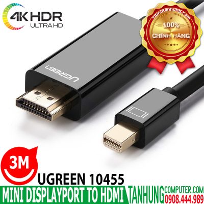 Cáp Mini DisplayPort to HDMI 3m Hỗ Trợ 4k*2K Ugreen 10455