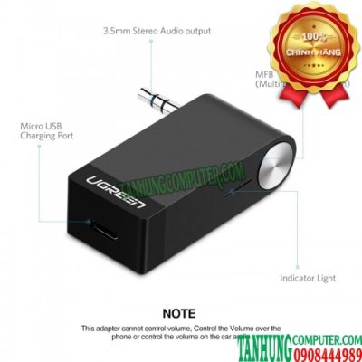 Thiết bị nhận Bluetooth 4.1 nghe nhạc cao cấp Ugreen 30347