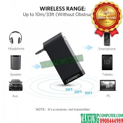 Thiết bị nhận Bluetooth 4.1 nghe nhạc cao cấp Ugreen 30347