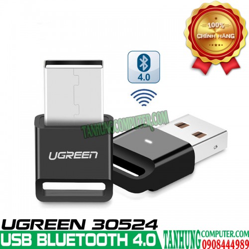 Thiết bị USB thu Bluetooth 4.0 chính hãng Ugreen 30524, hỗ trợ Qualcomm® aptX™