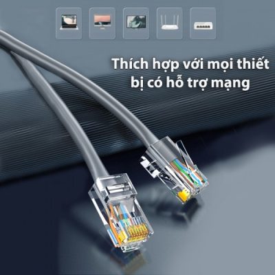 Đầu bấm mạng RJ45 Cat6 cao cấp Ugreen 60558 (Hộp 100 cái)