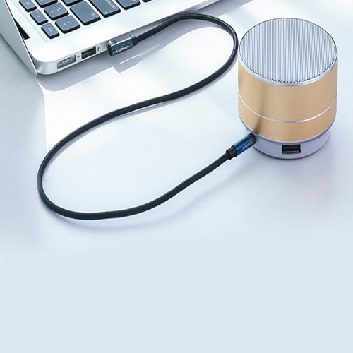 ugreen2060179205-500x500-1 Dây AV 3.5mm (M/M) dài 1M Đầu Hợp Kim Bẻ Góc 90 Bọc Lưới Ugreen 60179