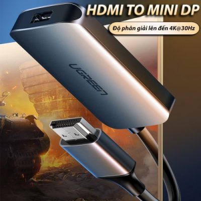 Cáp Chuyển Đổi HDMI to Mini Displayport Hỗ Trợ 4K Cao Cấp Ugreen 60352
