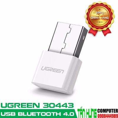 USB Bluetooth 4.0 Cao Cấp Ugreen 30443 (Màu Trắng) hỗ trợ Qualcomm® aptX™