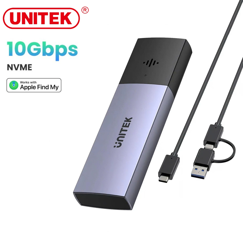 Box ổ cứng SSD M.2 NVME UNITEK S1251AGY01, Có định vị toàn cầu Apple Fine My