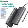 Docking Station Revodok Pro 13 in 1 Ugreen 15978 CM681, Output HDMI, DP, USB, LAN, SD/TF, PD100W