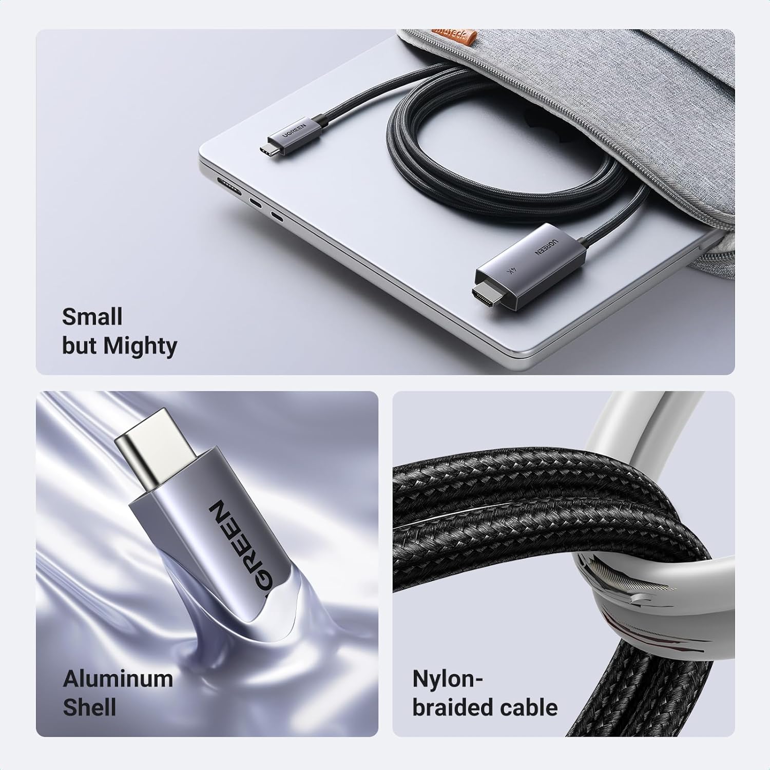 Cap Chuyen Doi Usb C To Hdmi 4k60hz Ho Tro Sac Pd 100w Dai 2m Ugreen 55330 Cm675 (4)