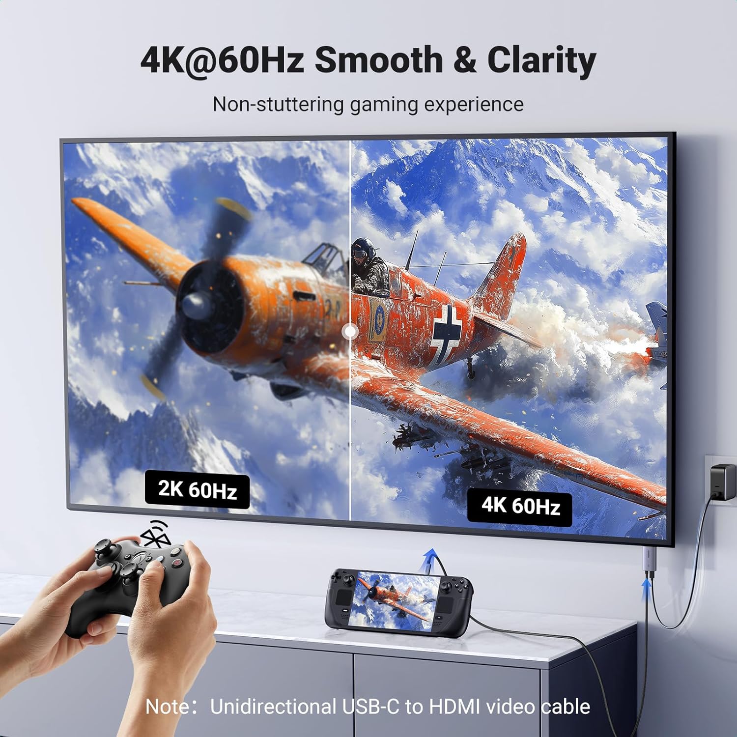 Cap Chuyen Doi Usb C To Hdmi 4k60hz Ho Tro Sac Pd 100w Dai 2m Ugreen 55330 Cm675 (9)