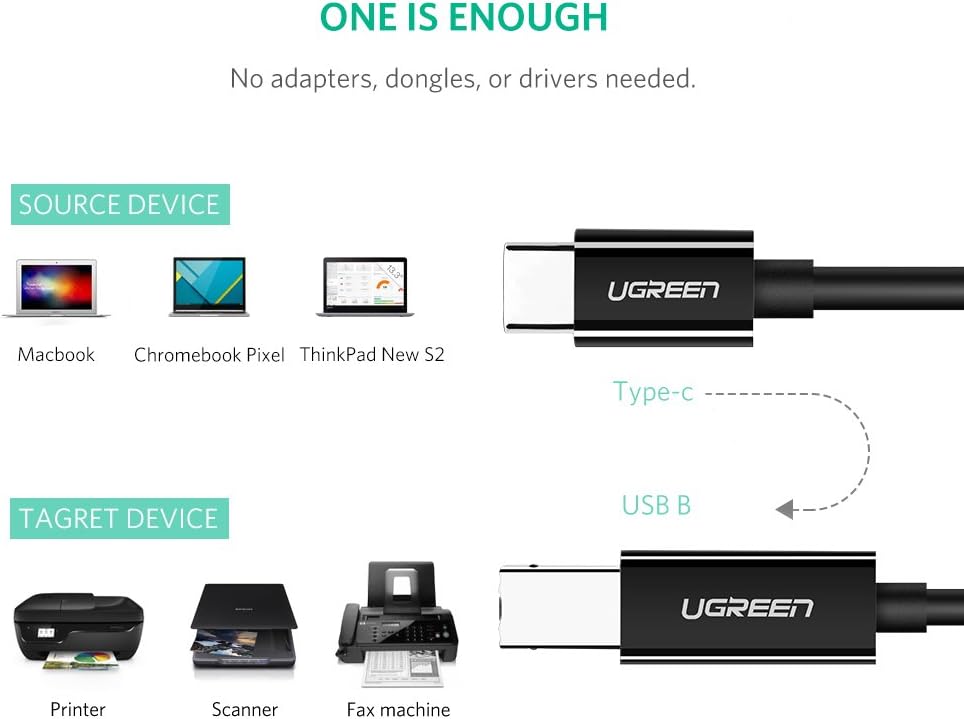Cap May In Usb 2 0 Type C To Usb Type B Dai 1m Ugreen 80811 Us241 (6)