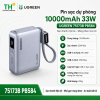 Pin sạc dự phòng UGREEN 75173B PB584 10000mAh 33W tích hợp cáp USB-C, chuẩn chứng nhận CCC